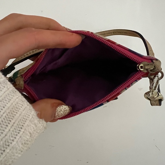 Coach Multicolor Patterned Wristlet - Picture 3 of 3